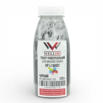 Тонер HP LJ Pro M402/404/426/Canon MF-421/426/428/429, фасовка 120г Welldo (UWDTH402-120)