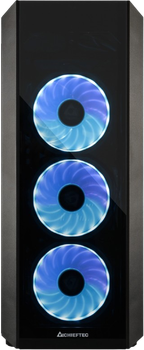 Корпус Chieftec Scorpion 3 Tempered Glass Edition RGB Black (GL-03B-OP)