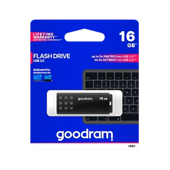 Флеш-накопитель Goodram UME30 USB 3.2 16GB Black (TGD-UME30160K0R11)