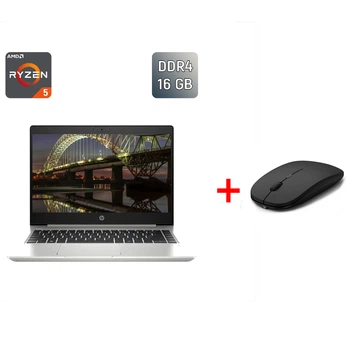 Ультрабук Б-класс HP ProBook 445 G7 / 14" (1920x1080) IPS / AMD Ryzen 5 4500U (6 ядер по 2.3 - 4.0 GHz) / 16 GB DDR4 / 250 GB SSD / AMD Radeon RX Vega 6 Graphics / WebCam / TouchID б/у + Подарок Беспроводная мышь / USB