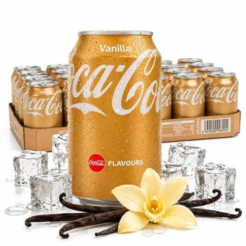 Упаковка безалкогольного газованого напою Coca-Cola Vanilla 0.33 l х 24