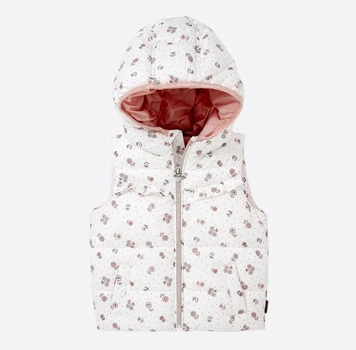 Жилет стеганый для девочки C&A теплый на флисе BS001506 размер 80