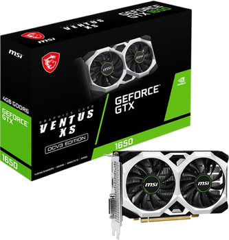 Видеокарта GeForce GTX 1650 4 GB MSI Ventus XS OC V3 (GTX 1650 D6 VENTUS XS OCV3) Б/У