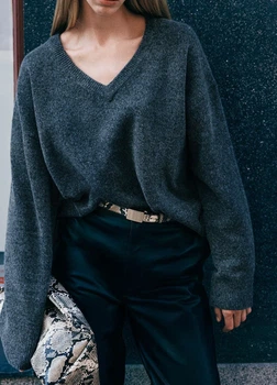 Светр H&M 18235 Темний сірий M (1254)
