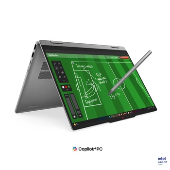 Ноутбук 2-в-1 Lenovo IdeaPad 5 (83UG004QRM), Intel Core Ultra 5 322 / 14" / Touch / RAM 16 ГБ DDR5 / SSD 512 ТБ / Intel Graphics / Без ОС / Сірий