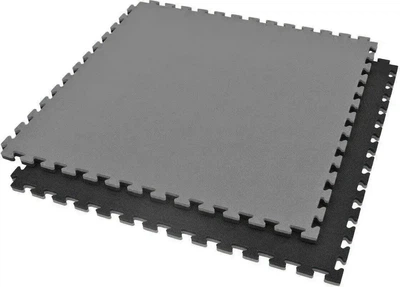 Коврик для фитнеса Bushido Puzzle Tatami 100 x 100 x 2 см Черно-серый (5902539017670)