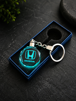 Брелок автомобильный на ключе с логотипом Honda с подсветкой