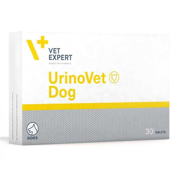 Добавка для собак VetExpert UrinoVet Dog 30 таблеток підтримка сечовидільної функції (58181)