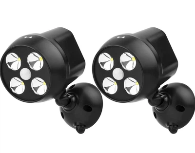 Набор уличных LED светильников NICREW VCT-SLB062 с датчиком движения, 2 шт, на батарейках