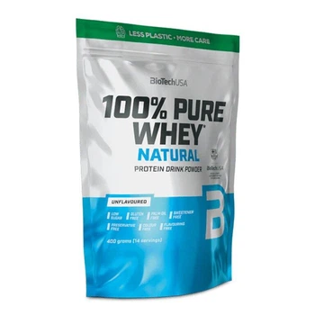 Протеин сывороточный BioTech 100% Pure Whey, 400 грамм - Натуральный