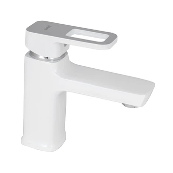 Смеситель для умывальника Lidz Wawel однорычажный, белый (LDWAW001WHI45397)
