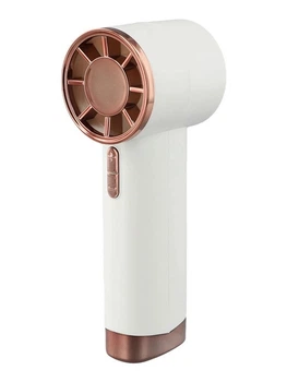 Мини вентилятор DS1013 аккумуляторный с LED дисплеем портативный ручной на 3 скорости