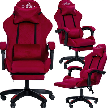 Игровое кресло DIEGO ALCANTARA PRO Red Компьютерные игровые кресла