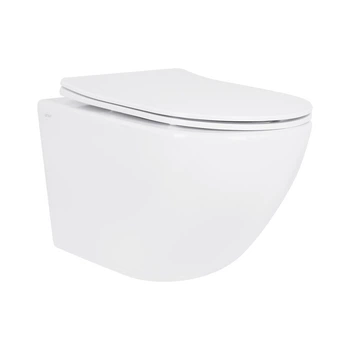 Унитаз подвесной Qtap Jay безободочный с сиденьем Soft-close QT07335175W