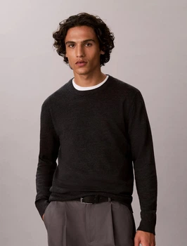 Джемпер чоловічий Calvin Klein 40QM313-P7I(Charcoal Heather) M Темно-сірий (196806922049)