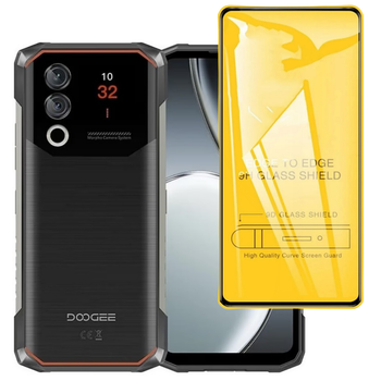Защитное стекло TDG 9D для Doogee Blade 10 Max / Blade 10 Power полная проклейка черный