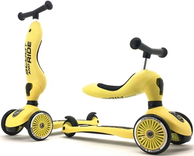 Jeździk i hulajnoga 2 w 1 Scoot and Ride Highway Kick 1 Cytrynowa HWK1CW11 (4897033963541)