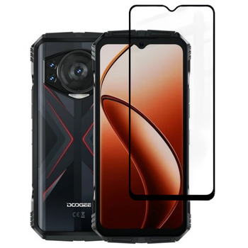 Защитное стекло Fiji Premium для Doogee S118 / S118 Pro полная проклейка Anti-Static черный