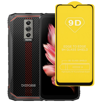 Защитное стекло TDG 9D для Doogee Blade 10 / 10 Pro / 10 Ultra / 10 Energy полная проклейка черный