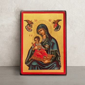 Писаная Корфская икона Пресвятой Богородицы (Керкира) 19,5×26 см