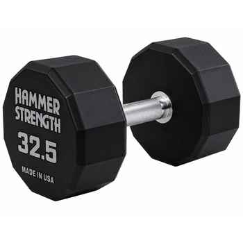 Гантель цельная профессиональная с полиуретановым покрытием 1штука HAMMER STRENGHT TA-9215-32_5