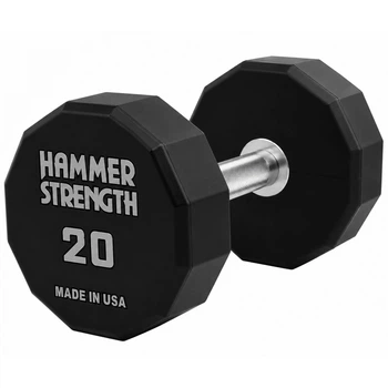 Гантель цельная профессиональная с полиуретановым покрытием 1штука HAMMER STRENGHT TA-9215-20