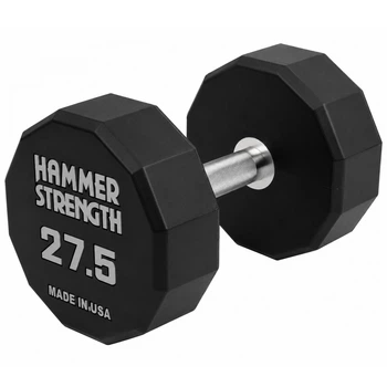 Гантель цельная профессиональная с полиуретановым покрытием 1штука HAMMER STRENGHT TA-9215-27_5