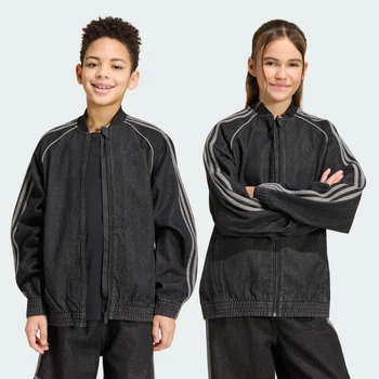 Дитяча джинсова куртка SST LOOSE DENIM adidas KR9129 (128) чорний (4069996612440)