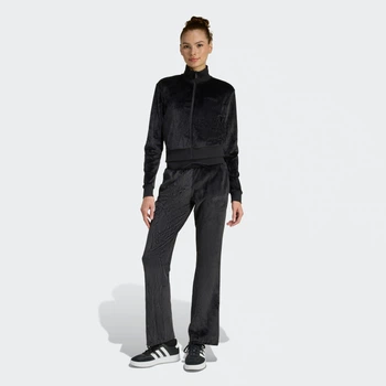 Женский спортивный костюм Glam Velvet adidas JZ0925 (2XL) черный (4068822761093)