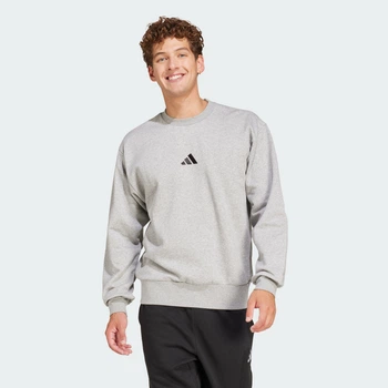 Чоловічий світшот Essentials Feelcozy Fleece adidas JE3790 (L) сірий (4067906144968)