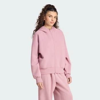 Жіноча толстовка SOFT LUX FULL-ZIP adidas KR2748 (M) фіолетовий (4069993801991)