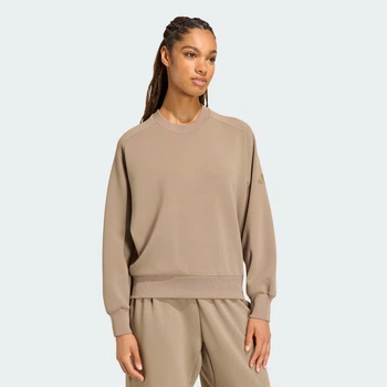 Женский свитшот SOFT LUX LOOSE adidas KS7922 (XS) бежевый (4069993581350)