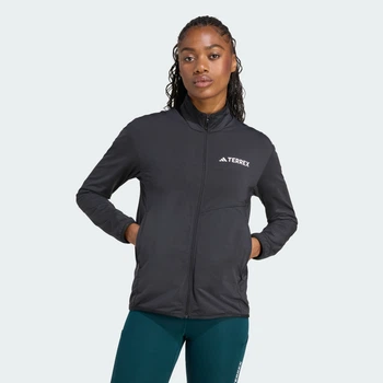 Женская олимпийка Terrex Multi CLIMAWARM Full-Zip Tech Fleece adidas JN1000 (S) черный (4068811035235)