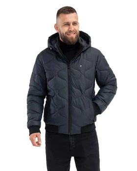Демисезонная куртка мужская большого размера UF-Fashion 141-DVL DV MEN'S 60 синий
