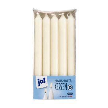 Свеча столовая 165/19 Ja! ivory 10шт