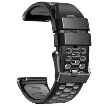 Ремінець каучуковий Brutal Black Grey 22 мм.
