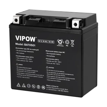 Akumulator motocyklowy Vipow MC 12V 14Ah BAT0501 (5901436757160)