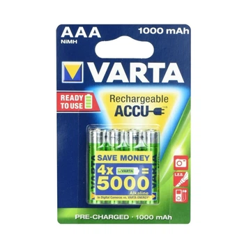 Акумулятор Varta AAA 1000 мАг 4 шт (BAT0254)