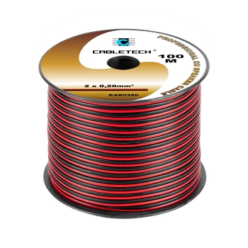 Кабель акустичний Cabletech 0.2мм чорно-Red (KAB0380)