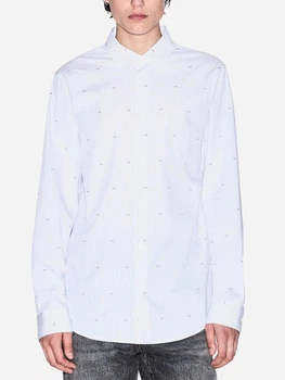 Рубашка хлопковая мужская Armani Exchange 678428054 L Белая (1161495336)