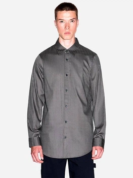 Рубашка хлопковая мужская Armani Exchange 115304502 S Серая (1161429853)