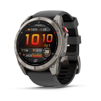 Смарт-годинники Garmin Fenix 8 Pro 51 mm AMOLED Titanium with Graphite/Black Silicone Band 010-03199-10/11