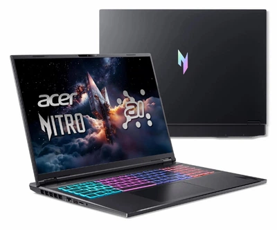 Ноутбук Acer Nitro 18 AI AN18-61 (NH.QYHEP.001) Obsidian Black / 18" IPS WQXGA 165 Гц / AMD Ryzen AI 9 365 / RAM 32 ГБ / SSD 1 ТБ / NVIDIA GeForce RTX 5060 8GB / Без ОС