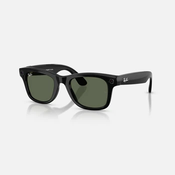Смарт-очки Ray-Ban Meta Wayfarer Shiny Black/G15 Green S-M (RW4006 601/7150) OPEN BOX