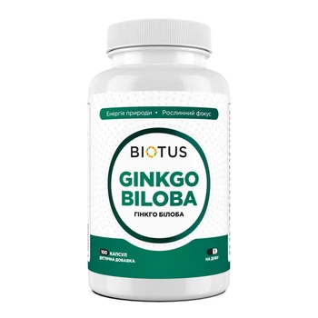 Гинкго билоба Biotus Ginkgo Biloba капсулы №100