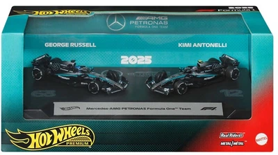 Zestaw samochodów Mattel Hot Wheels Premium Formula 1 Mercedes AMG 2 szt JMM93 /4 (194735381548)