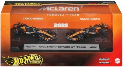 Набір автомобілів Mattel Hot Wheels Premium Formula 1 McLaren Team 2 шт JMM91 /4 (194735381555)