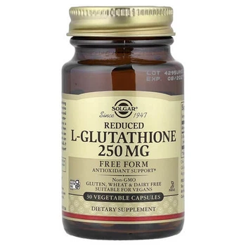 Глутатион 250 мг Solgar L-Glutathione 30 Vegetable Capsules