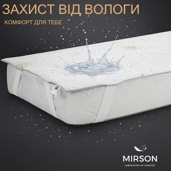 Наматрасник №1039 Alberto Silk Aloe Vera (непромокаемый на резинке по углах) 160*200