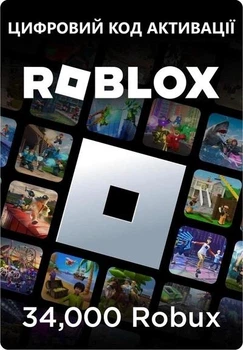 Карта поповнення Roblox Gift Card на 34000 ROBUX